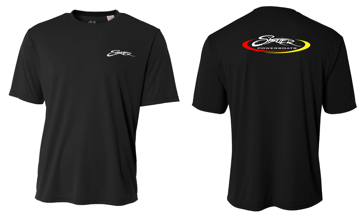 Black A4 100% Polyester UPF T-Shirt