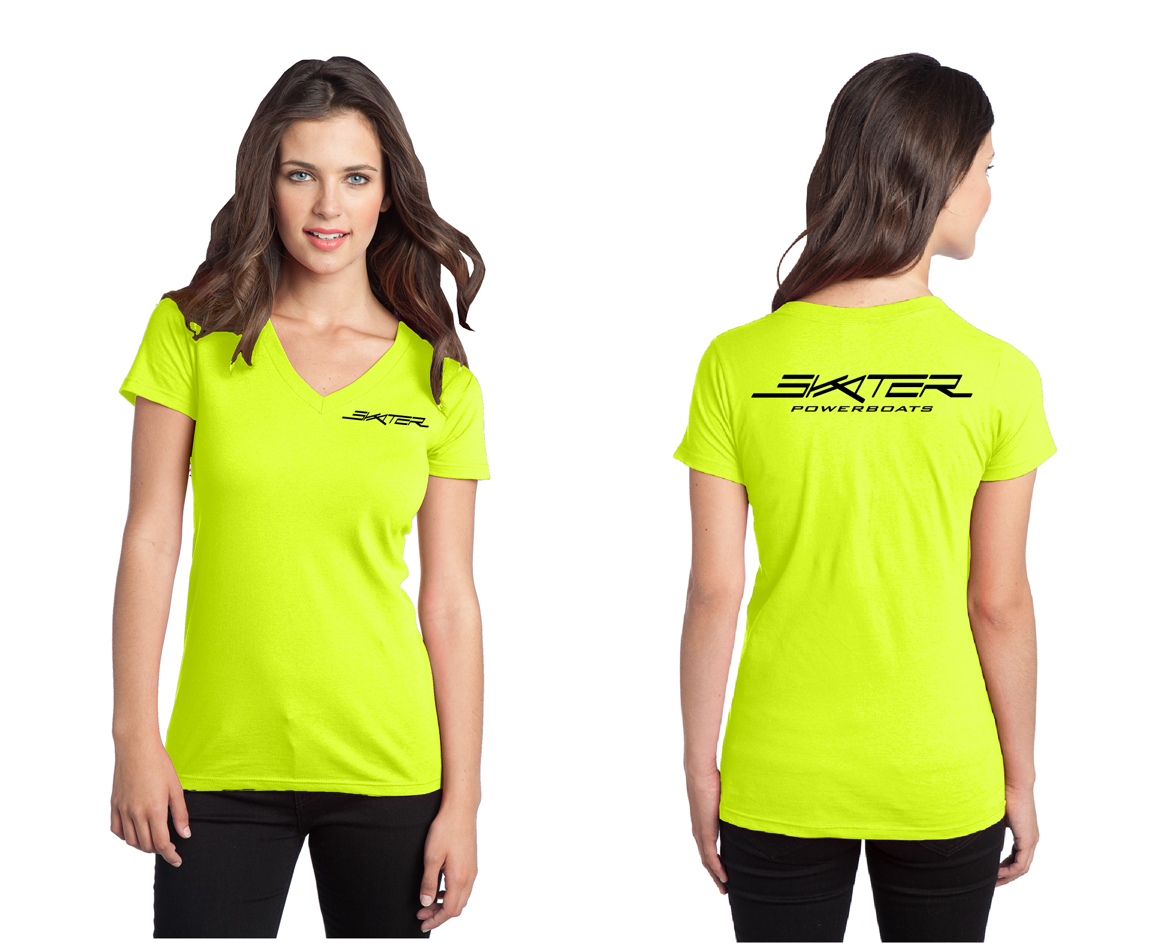 Neon Yellow V-Neck T-Shirt – Skater Apparel Neon Yellow V-Neck T-Shirt – Skater Apparel