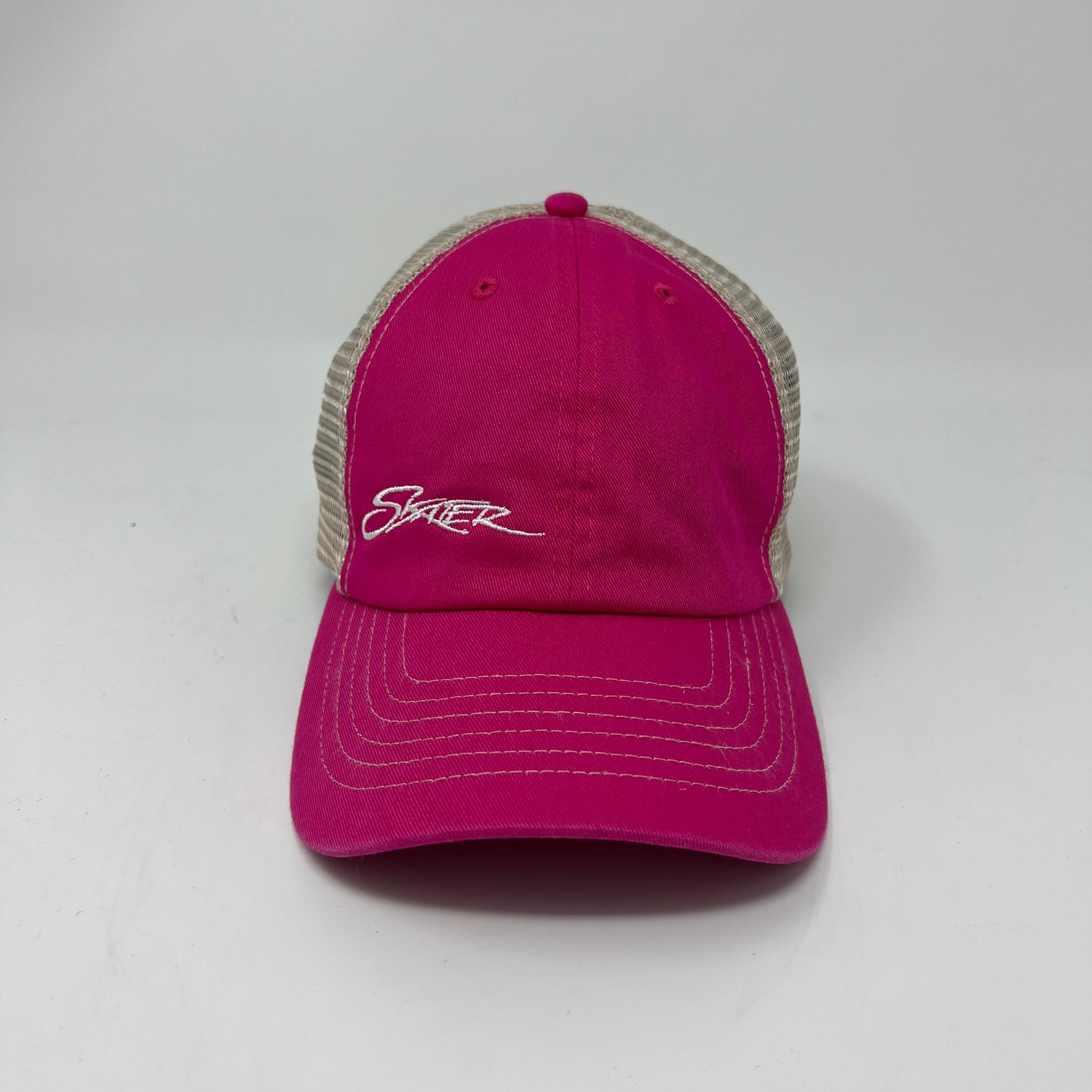 Contrast Stitch Mesh Cap