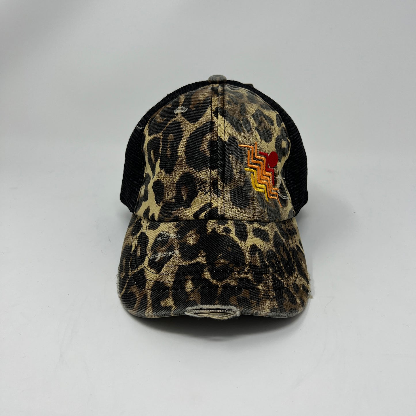 Leopard High-Ponytail Skater Bug Hat
