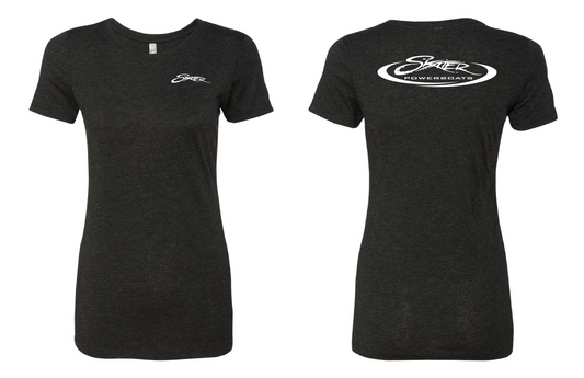 Black Heather Women's Triblend Crew