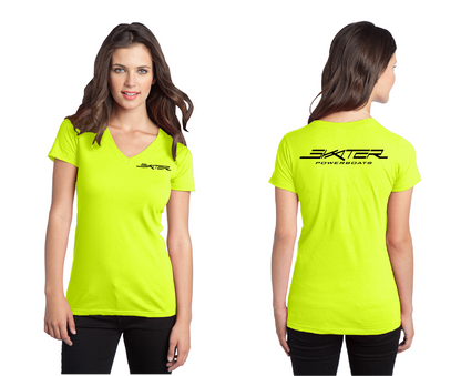 Neon Yellow V-Neck T-Shirt