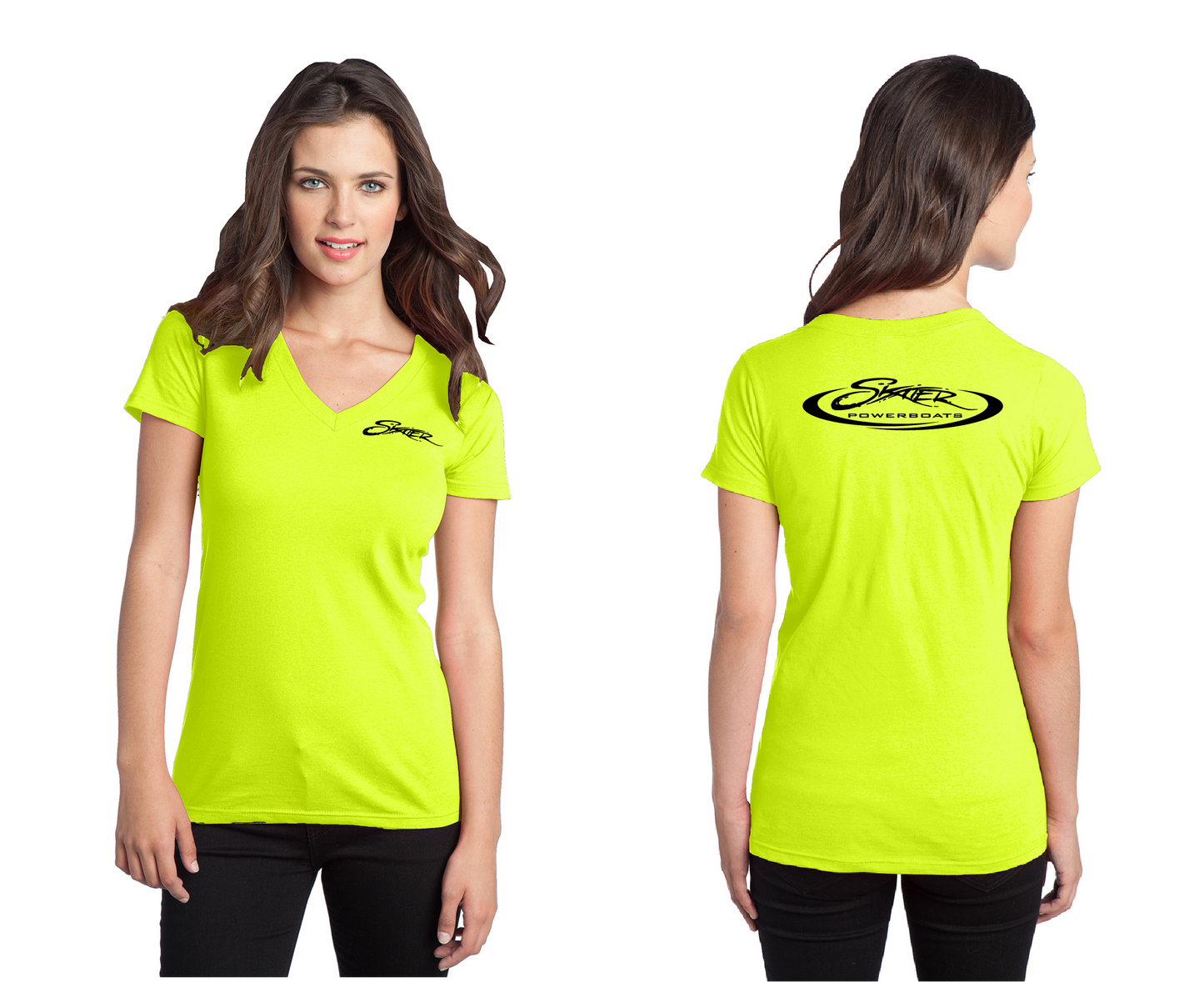 Neon Yellow V-Neck T-Shirt
