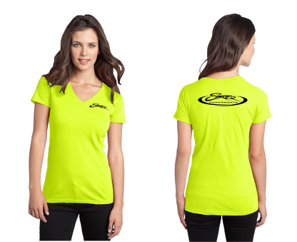 Neon Yellow V-Neck T-Shirt